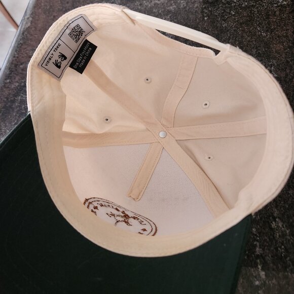 Live Laugh Liver Damage Hat Visibly Toxic Off White Dark Green - Picture 4 of 6